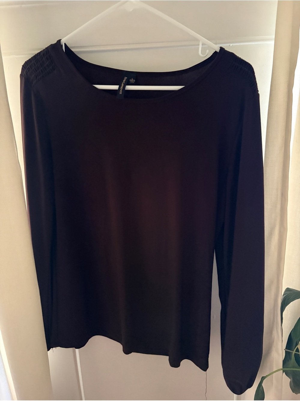 Susan Lawrence Brown Blouse Size L